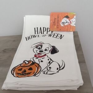 Disney Dalmatian Halloween Towel with Pumpkin Set